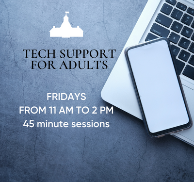 TECH HELP FOR ADULTS – Fridays